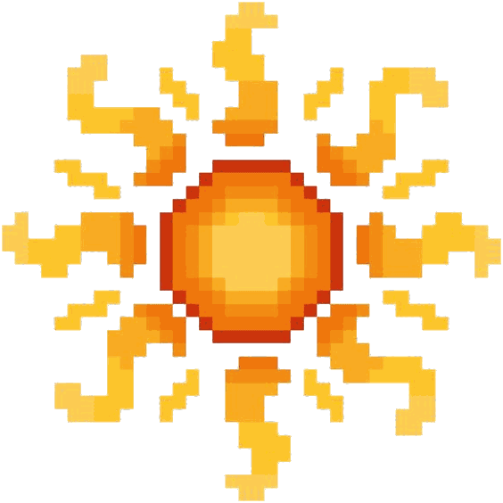 meresophist pixel sun logo